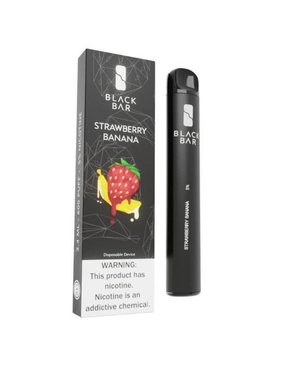 Black Bar Strawberry Banana Disposable Device