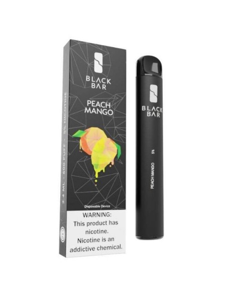 Black Bar Peach Mango Disposable Device