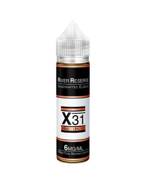X-31 Tobacco Free Nicotine E-liquid by River Reserve