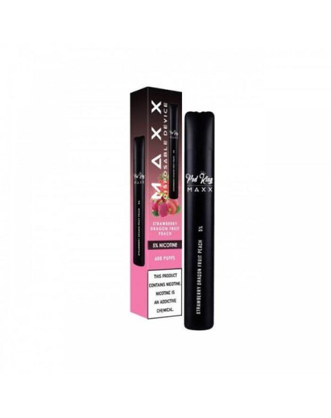 Pod King Maxx Strawberry Dragonfruit Peach Disposable Device