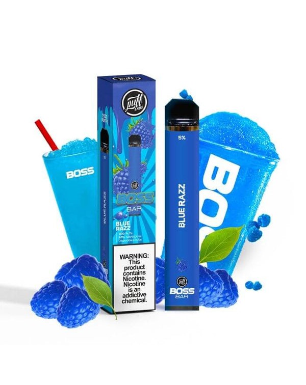 Puff Boss Bar Blue Razz Disposable Device