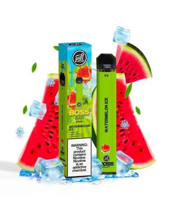 Puff Boss Bar Watermelon Ice Disposable Device