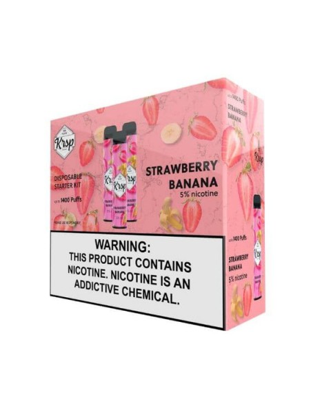 Strawberry Banana Disposable Device by KRSP 1400 Puffs