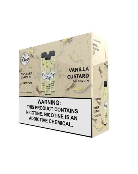 Vanilla Custard Disposable Device by KRSP 1400 Puffs