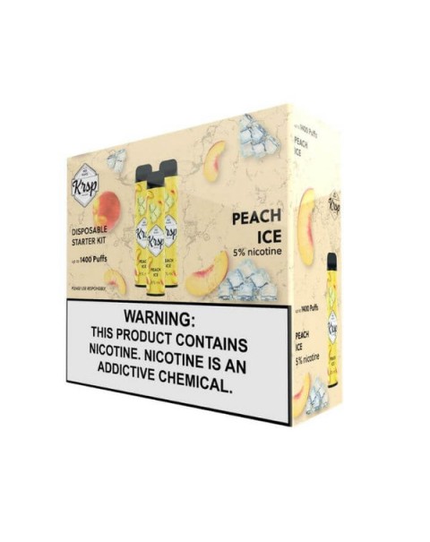 Peach Ice Disposable Device by KRSP 1400 Puffs