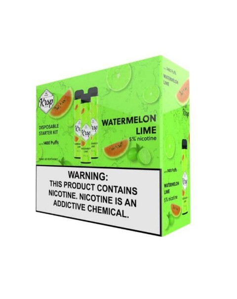 Watermelon Lime Disposable Device by KRSP 1400 Puffs