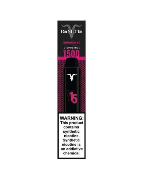 Ignite V15 Watermelon Ice Tobacco Free Nicotine Disposable Vape Pen