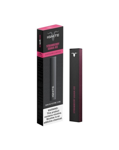 Ignite V3 Strawberry Guava Ice Tobacco Free Nicotine Disposable Vape Pen