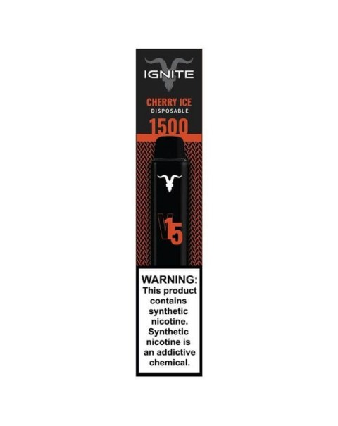 Ignite V15 Cherry Ice Tobacco Free Nicotine Disposable Vape Pen