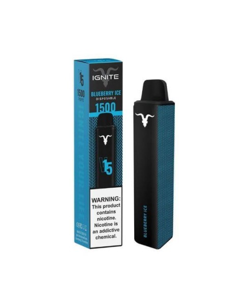 Ignite V15 Blueberry Ice Tobacco Free Nicotine Disposable Vape Pen