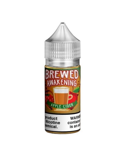 Brewed Awakening Apple Cider by Caribbean Cloud Company Nicotine Salt eJuice