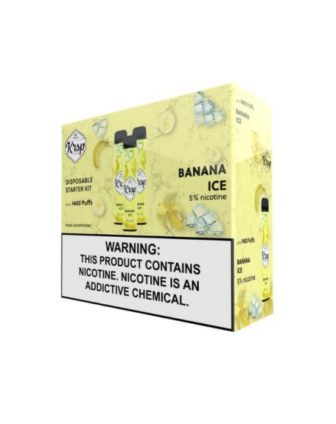 Banana Ice Disposable Device by KRSP 1400 Puffs