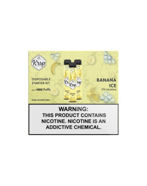 Banana Ice Disposable Device by KRSP 1400 Puffs