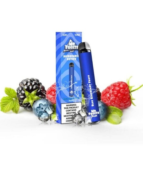 Mr. Freeze Plus Blue Raspberry Frost Disposable Device