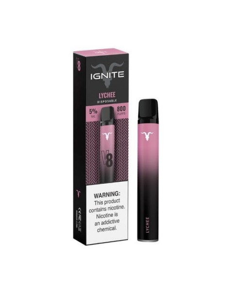 Ignite V8 Lychee Tobacco Free Nicotine Disposable Vape Pen