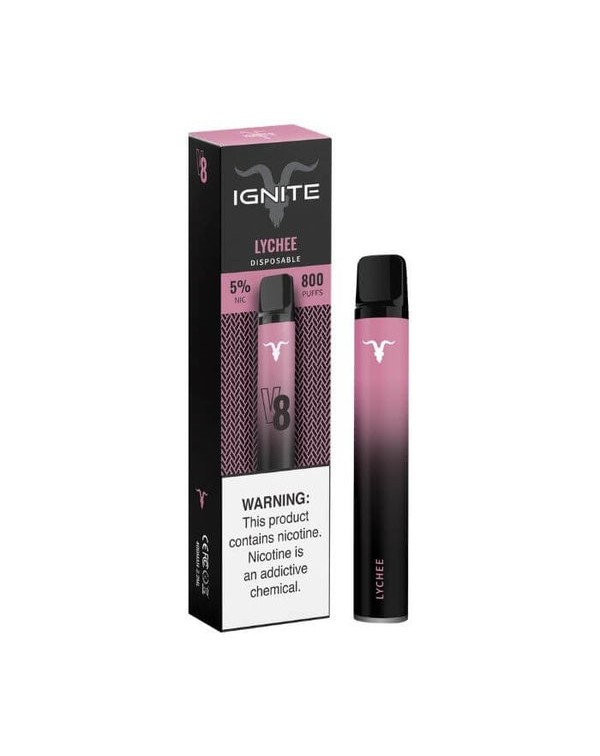 Ignite V8 Lychee Tobacco Free Nicotine Disposable ...