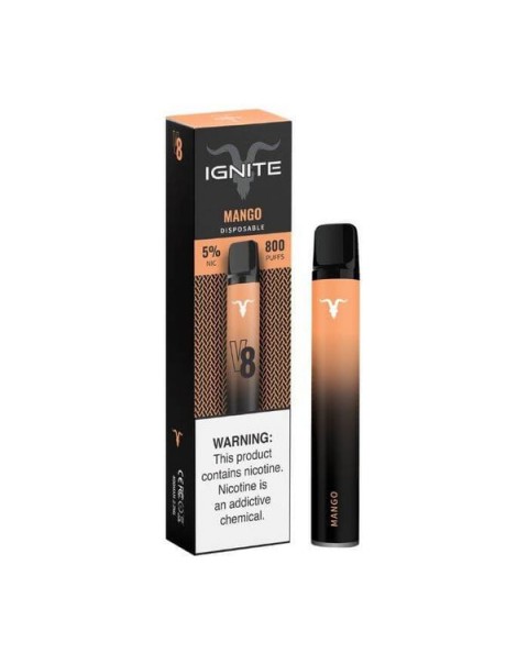 Ignite V8 Mango Tobacco Free Nicotine Disposable Vape Pen