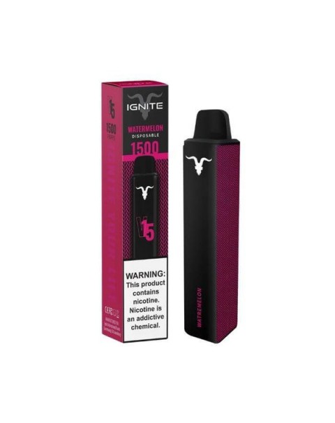 Ignite V15 Watermelon Tobacco Free Nicotine Disposable Vape Pen