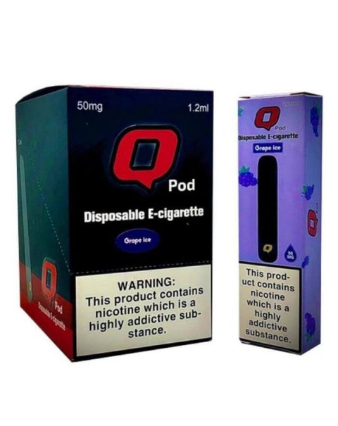 Q Pods Grape Ice Disposable Device