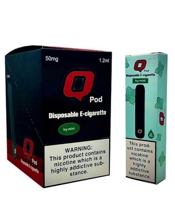 Q Pods Icy Mint Disposable Device