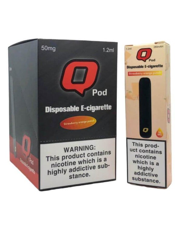 Q Pods Strawberry Orange Punch Disposable Device