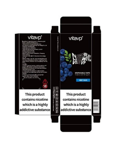 Vitavp Mist Blue Disposable Device