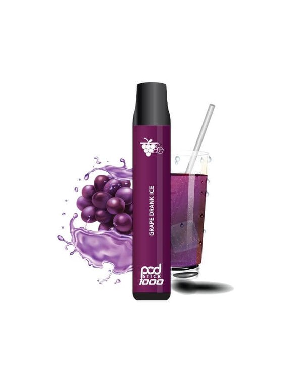Podstick 1000 Grape Drank Ice Disposable Device