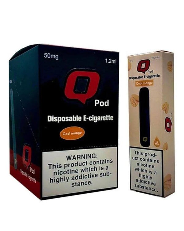 Q Pods Cool Mango Disposable Device