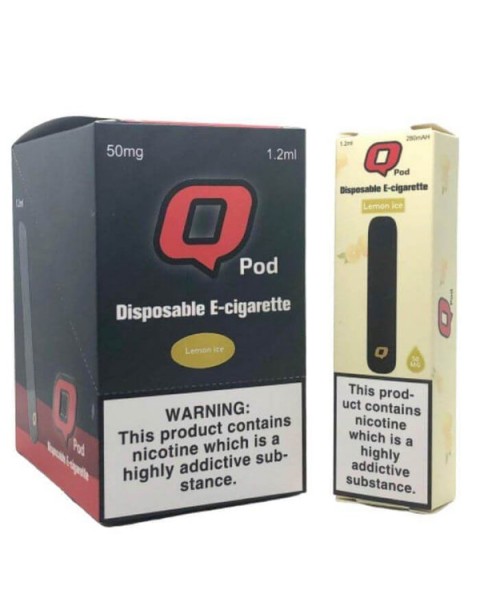 Q Pods Lemon Ice Disposable Device