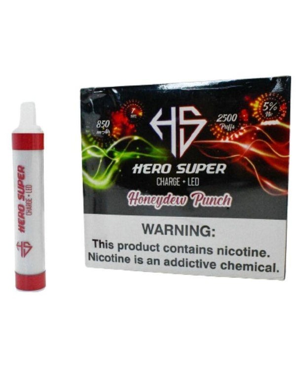 Hero Super Charge + LED Disposable Vape Pen