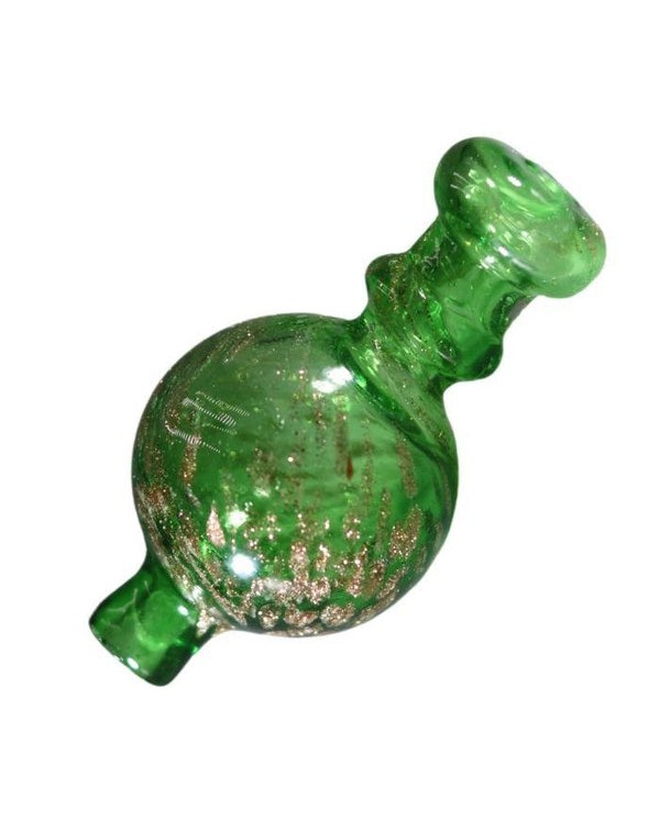 Carb Cap Green with Stripes by Royale Glass