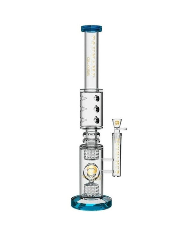 Double Drum Donut Tube Water Pipe by Tsunami Premi...