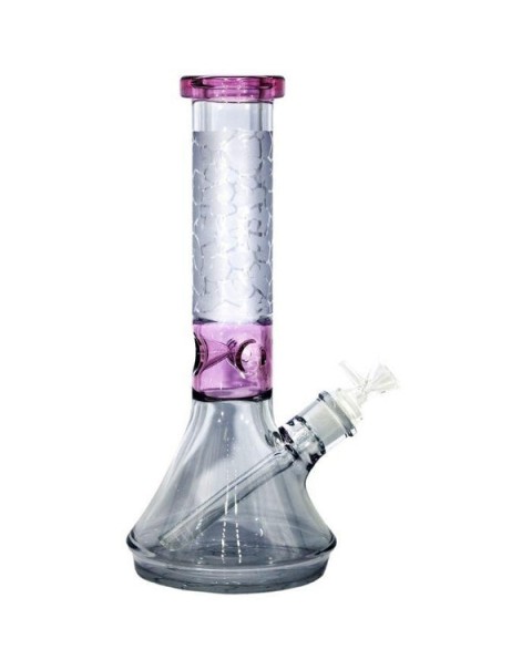 Beaker 9MM Pink N4 by Royale Glass