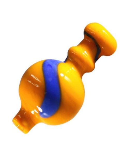 Carb Cap Blue & Orange by Royale Glass