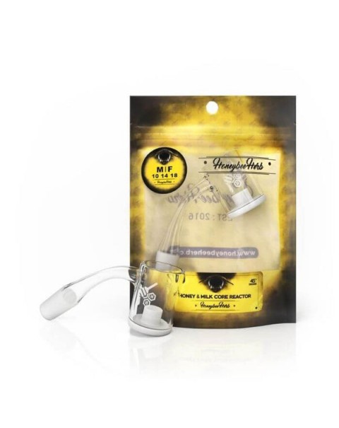 Honey & Milk Core Reactor 45 Degree Quartz Nail by Honeybee Herb