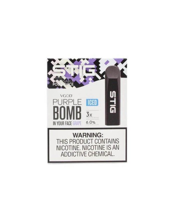 VGOD STIG Iced Purple Bomb Disposable Pod Device