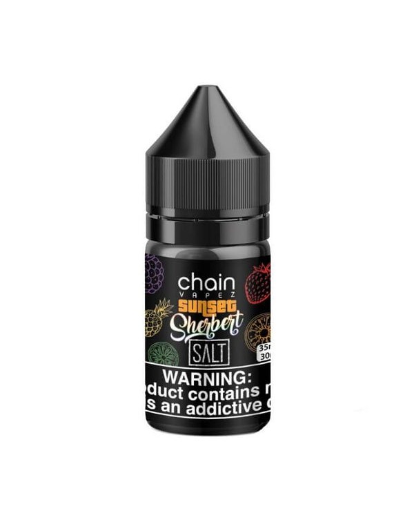 Sunset Sherbert by Chain Vapez Nicotine Salt E-Liq...