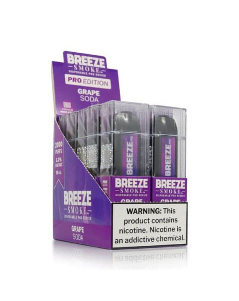 Breeze Pro Tobacco Free Nicotine Disposable Vape - 10 Pack