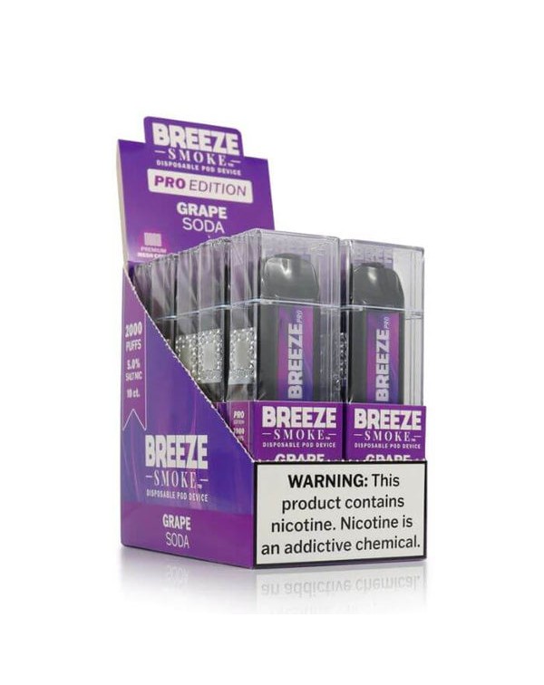 Breeze Pro Tobacco Free Nicotine Disposable Vape -...
