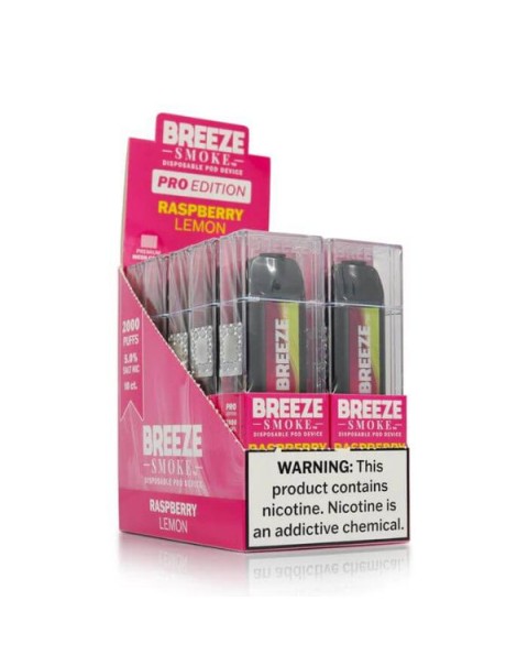 Breeze Pro Tobacco Free Nicotine Disposable Vape - 10 Pack