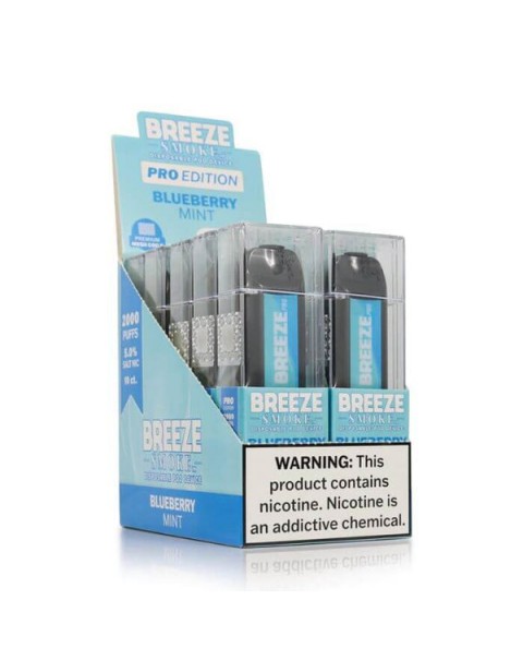 Breeze Pro Tobacco Free Nicotine Disposable Vape - 10 Pack