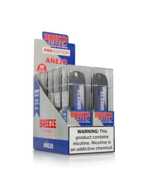 Breeze Pro Tobacco Free Nicotine Disposable Vape - 10 Pack