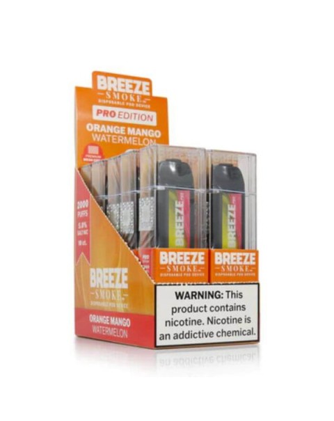 Breeze Pro Tobacco Free Nicotine Disposable Vape - 10 Pack