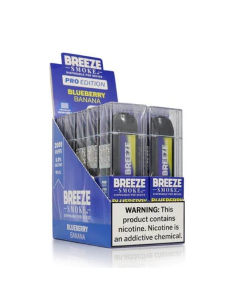 Breeze Pro Tobacco Free Nicotine Disposable Vape - 10 Pack