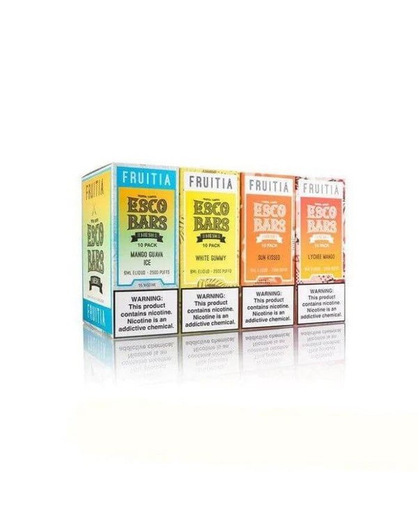 Esco Bars Fruitia Tobacco Free Nicotine Disposable...