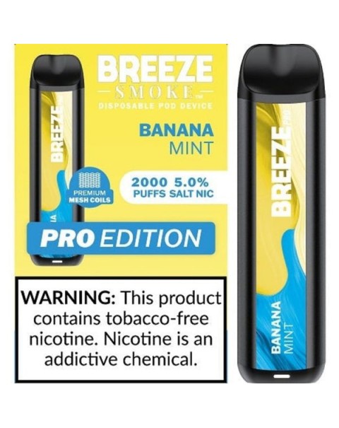 Breeze Pro Tobacco Free Nicotine Disposable Vape - 10 Pack