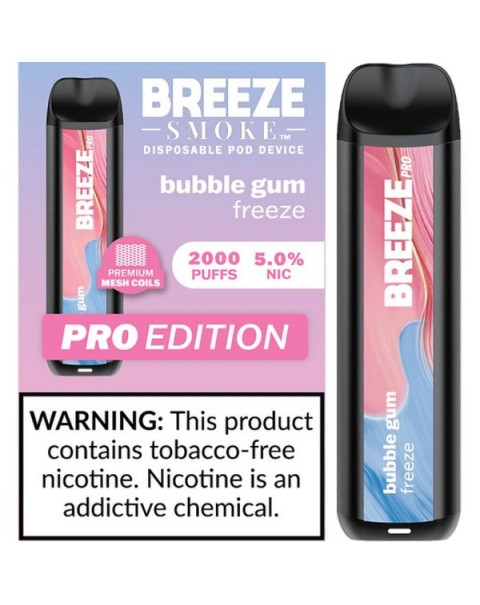 Breeze Pro Tobacco Free Nicotine Disposable Vape - 10 Pack