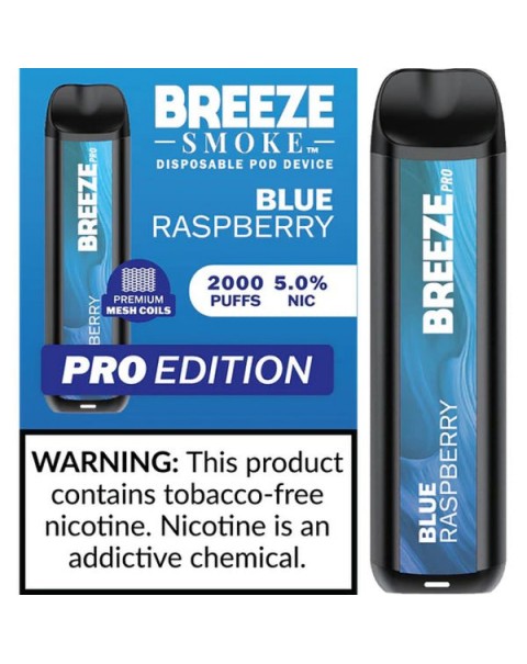 Breeze Pro Tobacco Free Nicotine Disposable Vape - 10 Pack