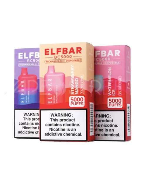 Elf Bar BC 5000 Rechargeable Disposable Vape Pen