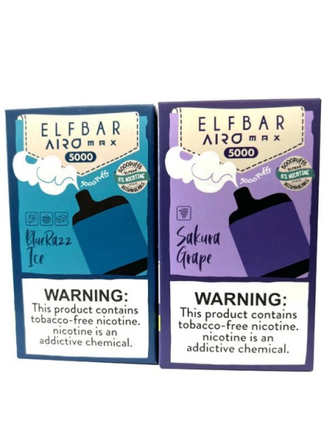Elf Bar Airo Max Tobacco Free Nicotine Disposable Vape Pen